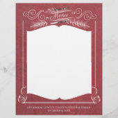 Fancy kerstfeestmenu met vorkmes (Voorkant)