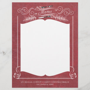 Fancy kerstfeestmenu met vorkmes