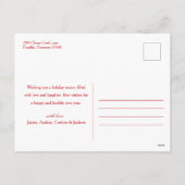 Fancy kerstfoto Type Merry Feestdagenkaart (Achterkant)