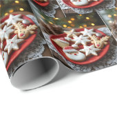 Fancy kerstkoekjes cadeaupapier (Rol Hoek)