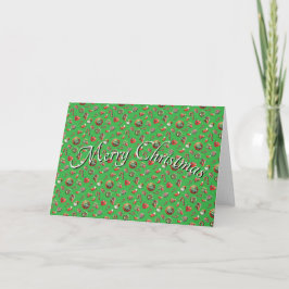 Fancy kerstkoekjes kaart