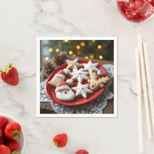 Fancy kerstkoekjes servet (Insitu)