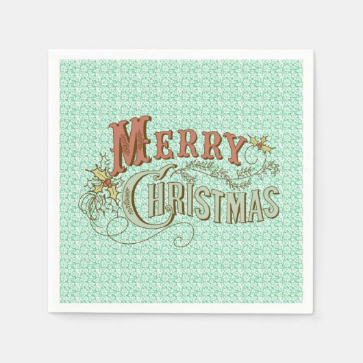 Fancy kerstontwerp servetten (Voorkant)