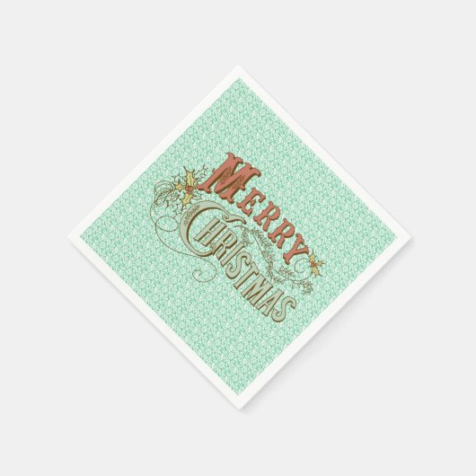 Fancy kerstontwerp servetten (Hoek)