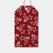 Fancy kerstscript, kleur cadeaulabel (Achterkant)