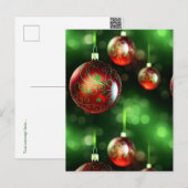 Fancy kerstsierkaart briefkaart (Voorkant / Achterkant)