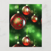 Fancy kerstsierkaart briefkaart (Voorkant)