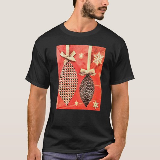 Fancy kerstsierschilderingen met fritssluiting t-shirt (Voorkant)