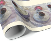 Fancy kersttaart-decoraties cadeaupapier (Rol Hoek)