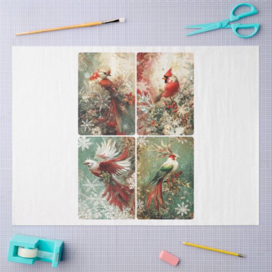 Fancy kerstveren tissuepapier (Craft)