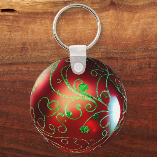 Fancy kerstversiering sleutelhanger (Achterkant)