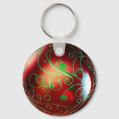 Fancy kerstversiering sleutelhanger (Achterkant)