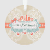 Fancy keukengerei met kerst ornament (achterkant)