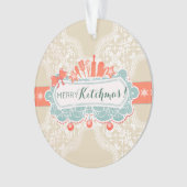 Fancy keukengerei met kerst ornament (voorkant)