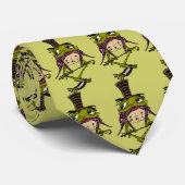 Fancy Kikker bovenaan — Patroon voor schoorstenen  Stropdas (Opgerold)