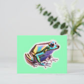 Fancy kikker briefkaart (Staand voorkant)