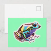 Fancy kikker briefkaart (Voorkant / Achterkant)