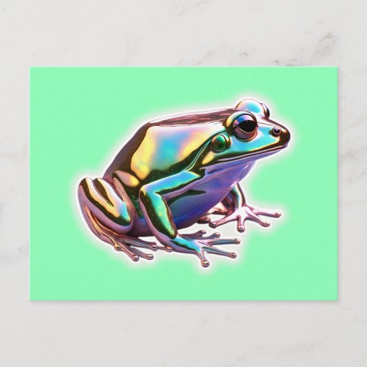 Fancy kikker briefkaart (Voorkant)