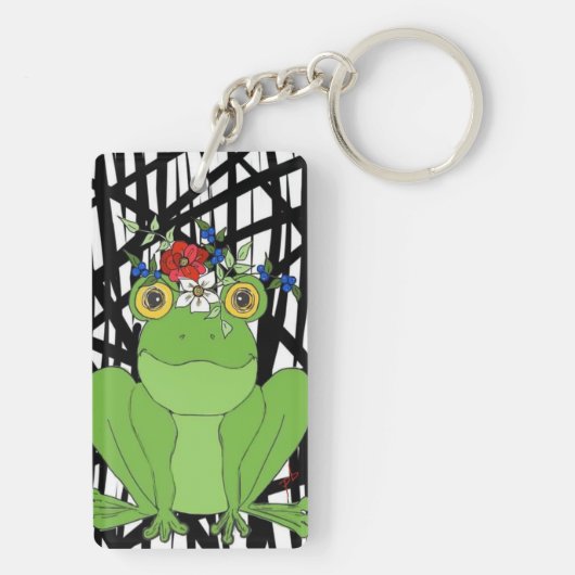 Fancy Kikker Sleutelhanger! Sleutelhanger (achterkant)