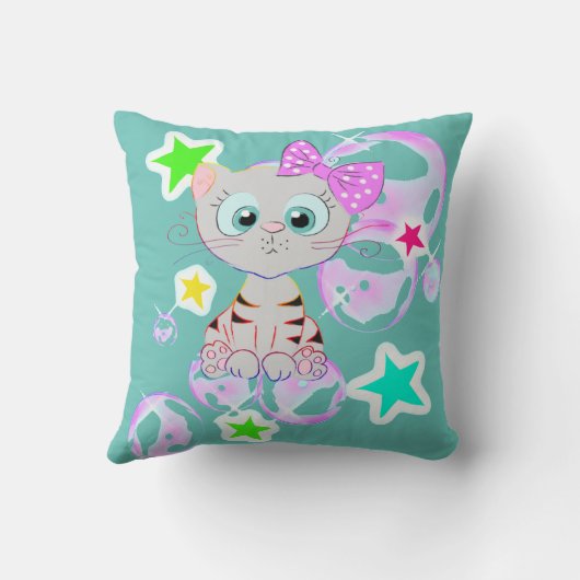 Fancy Kitten - Kussen (Achterkant)