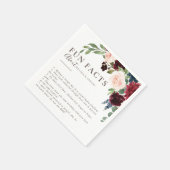 Fancy Klassiek Bruin Trouwfeiten Plezierige Feiten Servet (Hoek)