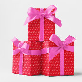Fancy klassieke kalligrafie Monogram Bright Red Cadeaupapier
