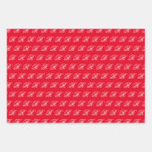 Fancy klassieke kalligrafie monogram set inpakpapier vel (Voorkant)