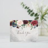 Fancy Klassieke Rozen Pony-bloemen Weddenschap Bedankkaart (Staand voorkant)