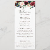 Fancy Klassieke Weddenschap Programmakaart (Voorkant)