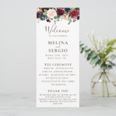 Fancy Klassieke Weddenschap Programmakaart (Staand voorkant)