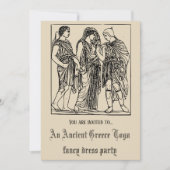 Fancy kledingfeest in Toga Ancient Griekenland Kaart (Voorkant)