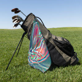 Fancy kleuren rood tot groen, gevlekt en digitaal golfhanddoek