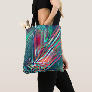Fancy kleuren rood tot groen, gevlekt en digitaal tote bag