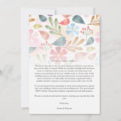 Fancy kleurrijke bloemen - Klassieke foto van brui (Achterkant)