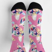 Fancy kleurrijke Franse Bulldogs Sokken (Top)