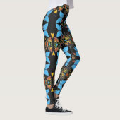 Fancy kleurrijke vlindercollage ontworpen om te wo leggings (Rechts)