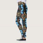 Fancy kleurrijke vlindercollage ontworpen om te wo leggings (Links)