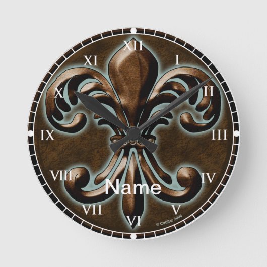 Fancy klok van Fleur De Lis (Voorkant)