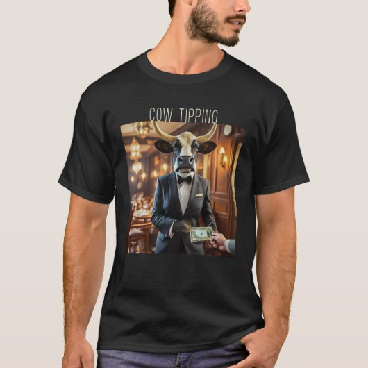 Fancy koe tipping t-shirt (Voorkant)