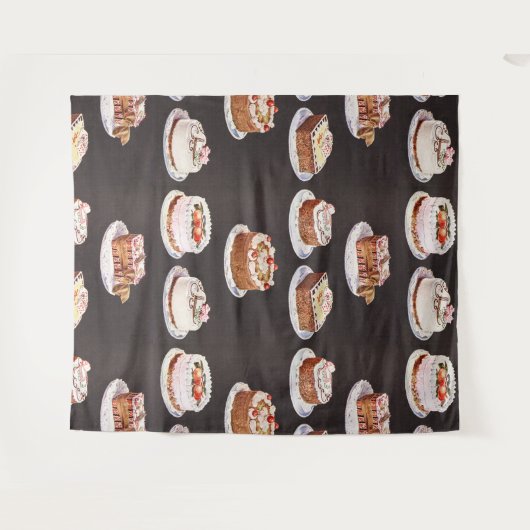 Fancy koekjeszoet Wandkleed (Voorkant (horizontaal))