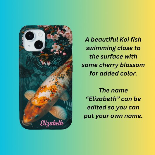 Fancy Koi iPhone 15 Case