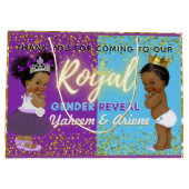 Fancy koninklijk Afrikaans geslacht onthullen Paar Groot Cadeauzakje (Achterkant)