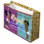 Fancy koninklijk Afrikaans geslacht onthullen Paar Groot Cadeauzakje (Voorkant Gekanteld)