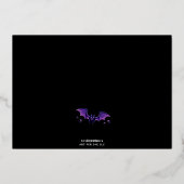 Fancy Kostuums & Cocktails Aangepaste Folie Uitnod Folie Uitnodiging (Achterkant)