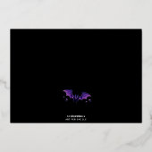 Fancy Kostuums & Cocktails Aangepaste Folie Uitnod Uitnodiging (Achterkant)