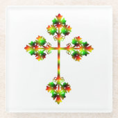 FANCY KROSS GLAZEN ONDERZETTER (Voorkant)