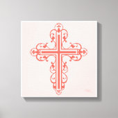 Fancy kruisontwerp nr. 3 canvas afdruk (Voorkant)