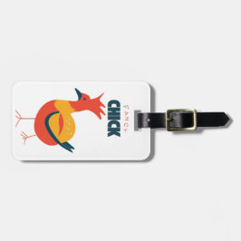 Fancy kuiken bagagelabel