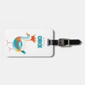 Fancy kuiken bagagelabel (Voorkant horizontaal)