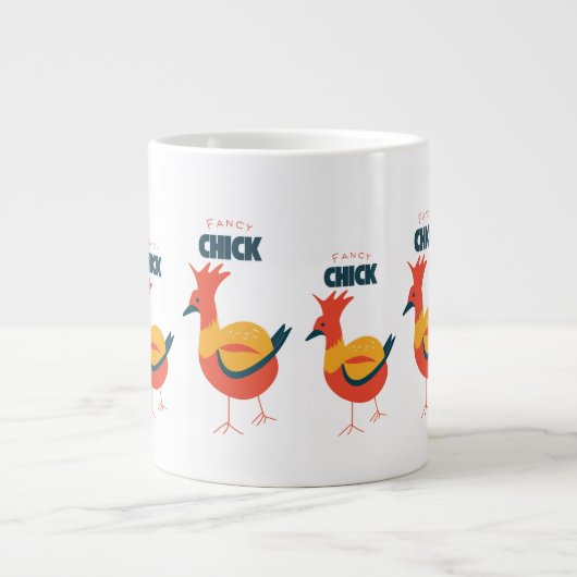 Fancy kuiken grote koffiekop (Voorkant)